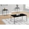 Monarch Specialties Table Set, 3pcs Set, Coffee, End, Black Metal, Black Laminate, Contemporary, Modern I 7894P - alternate 2